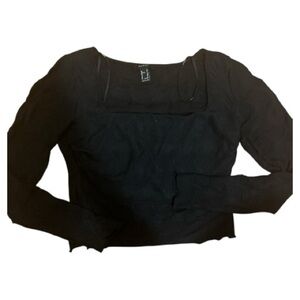 Forever 21 Black Long Sleeve Top